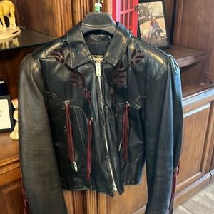 Vintage motorcycle leather